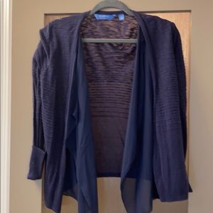 Vera Wang Blue Cardigan